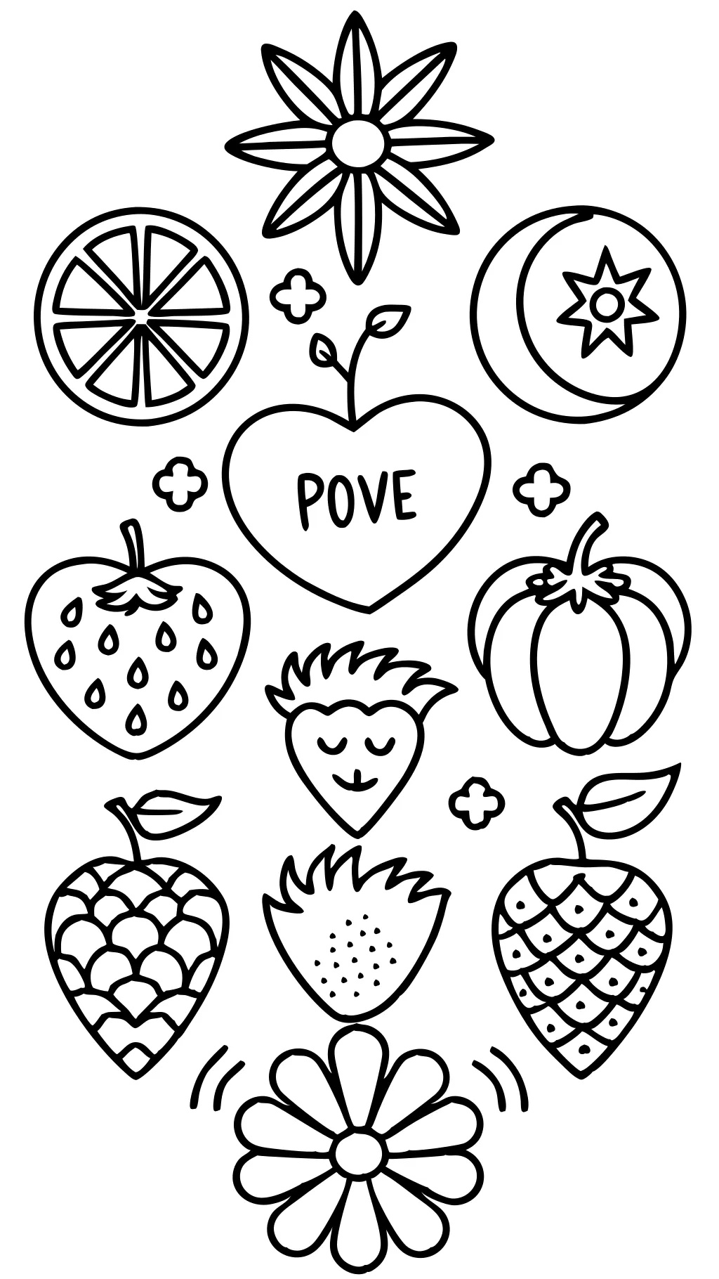 fruits of the spirit coloring page